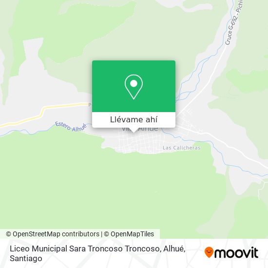 Mapa de Liceo Municipal Sara Troncoso Troncoso, Alhué