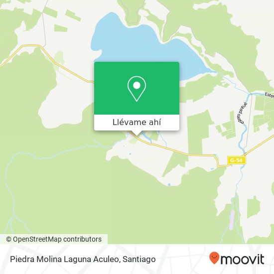 Mapa de Piedra Molina Laguna Aculeo
