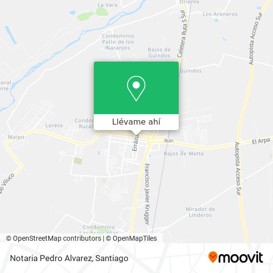 Mapa de Notaria Pedro Alvarez