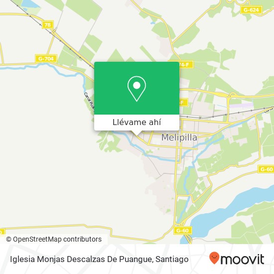 Mapa de Iglesia Monjas Descalzas De Puangue