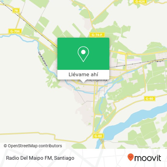 Mapa de Radio Del Maipo FM