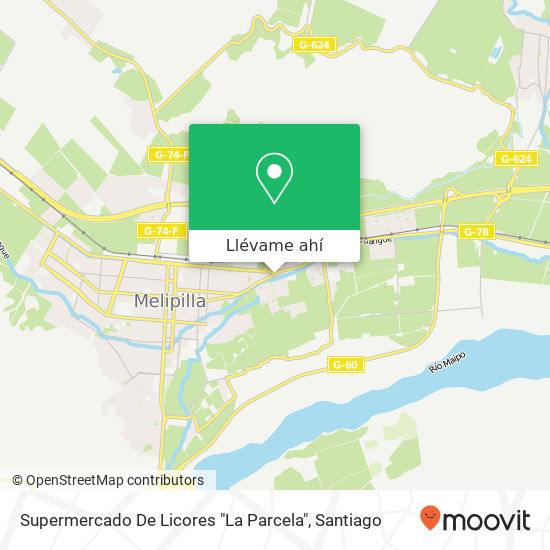 Mapa de Supermercado De Licores "La Parcela"