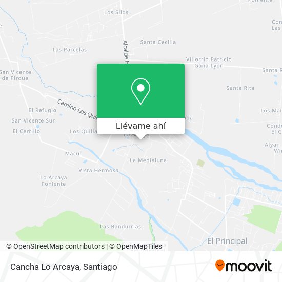Mapa de Cancha Lo Arcaya