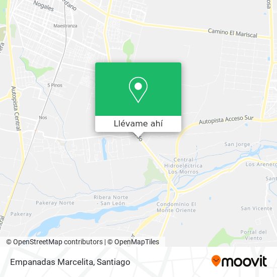Mapa de Empanadas Marcelita
