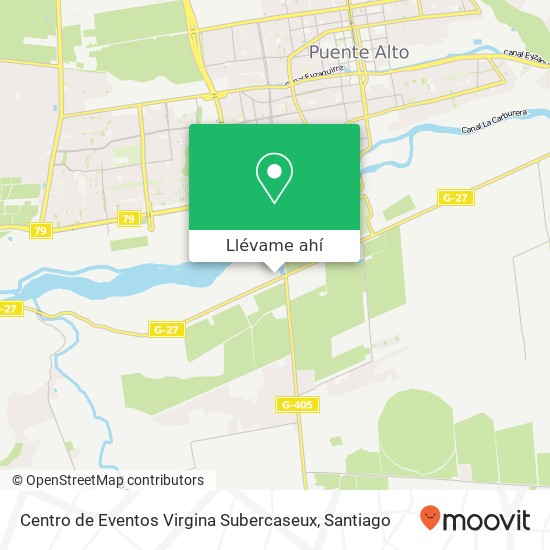 Mapa de Centro de Eventos Virgina Subercaseux