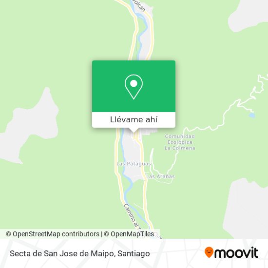 Mapa de Secta de San Jose de Maipo