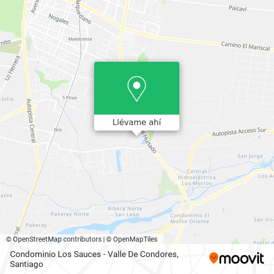 Mapa de Condominio Los Sauces - Valle De Condores