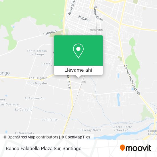 Mapa de Banco Falabella Plaza Sur