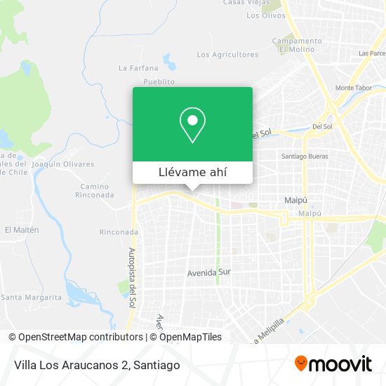 Mapa de Villa Los Araucanos 2