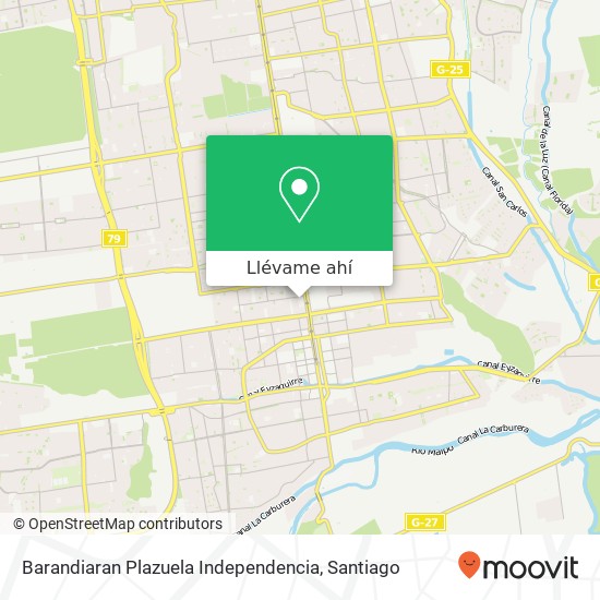 Mapa de Barandiaran Plazuela Independencia