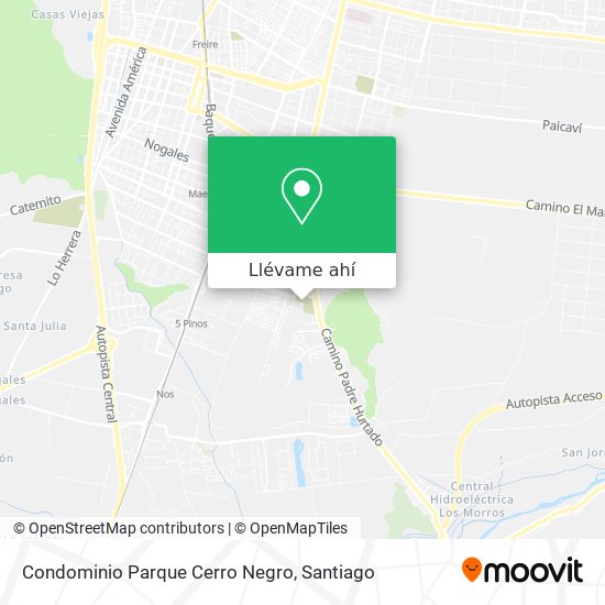 Mapa de Condominio Parque Cerro Negro