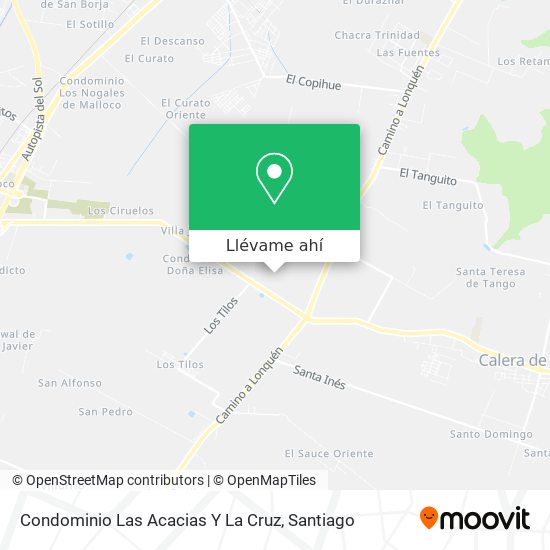 Mapa de Condominio Las Acacias Y La Cruz