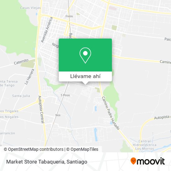 Mapa de Market Store Tabaqueria