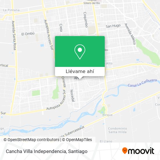 Mapa de Cancha Villa Independencia