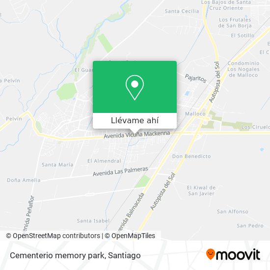 Mapa de Cementerio memory park