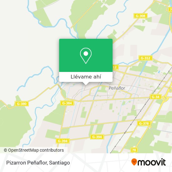Mapa de Pizarron Peñaflor