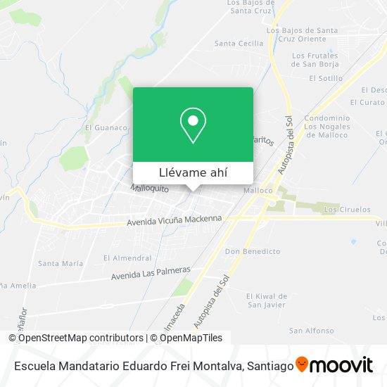 Mapa de Escuela Mandatario Eduardo Frei Montalva