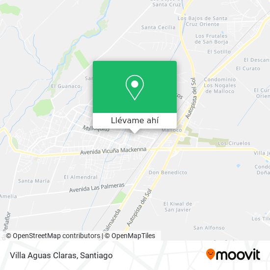 Mapa de Villa Aguas Claras