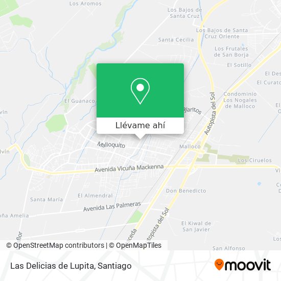 Mapa de Las Delicias de Lupita
