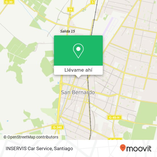 Mapa de INSERVIS Car Service