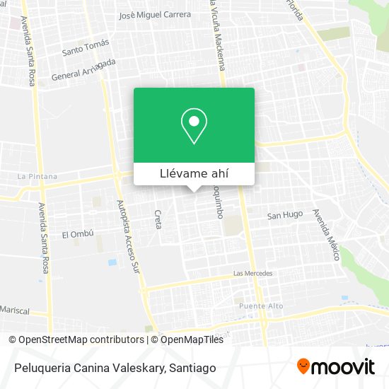 Mapa de Peluqueria Canina Valeskary