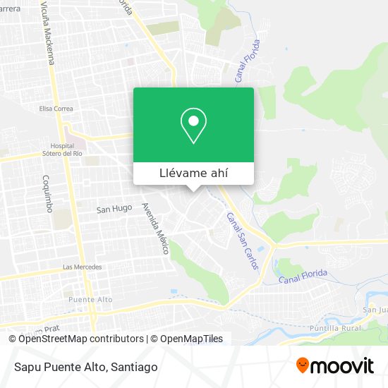 Mapa de Sapu Puente Alto