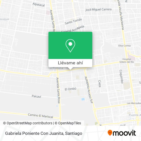 Mapa de Gabriela Poniente Con Juanita