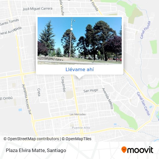 Mapa de Plaza Elvira Matte