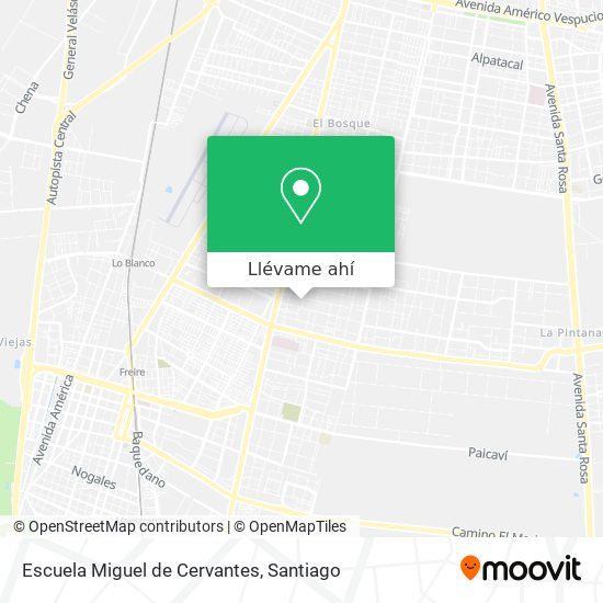 Mapa de Escuela Miguel de Cervantes