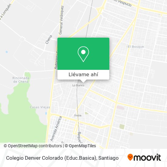 Mapa de Colegio Denver Colorado (Educ.Basica)