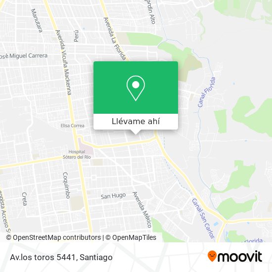 Mapa de Av.los toros 5441