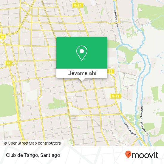 Mapa de Club de Tango