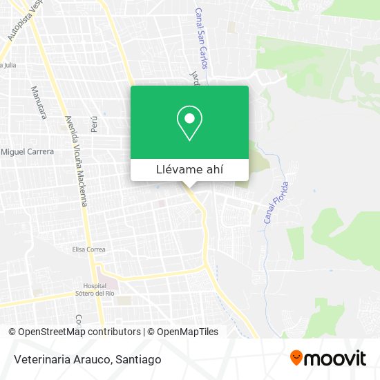 Mapa de Veterinaria Arauco