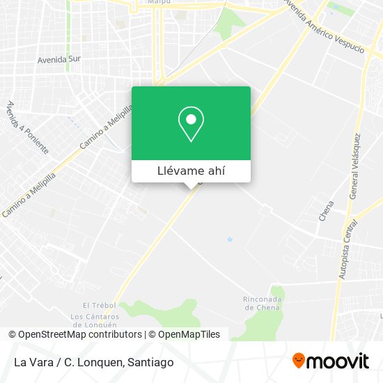 Mapa de La Vara / C. Lonquen