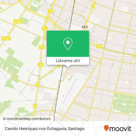 Mapa de Camilo Henriquez con Ochagavia