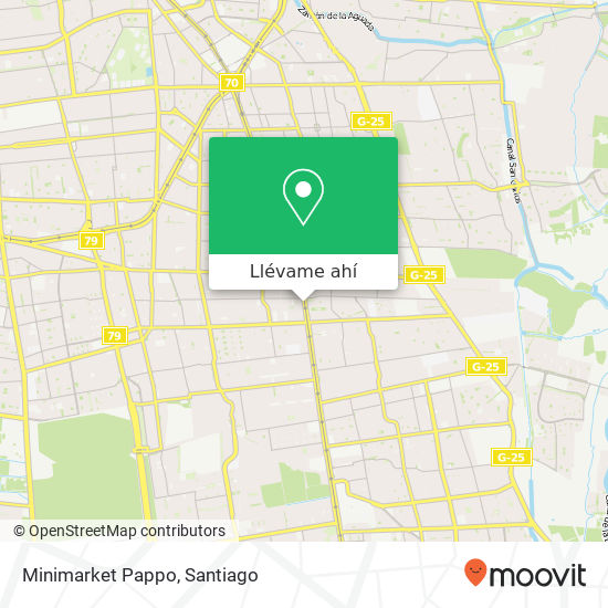 Mapa de Minimarket Pappo
