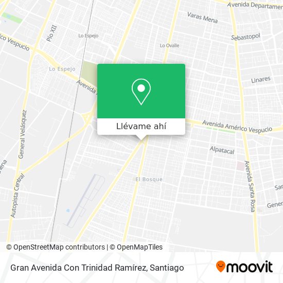 Mapa de Gran Avenida Con Trinidad Ramírez