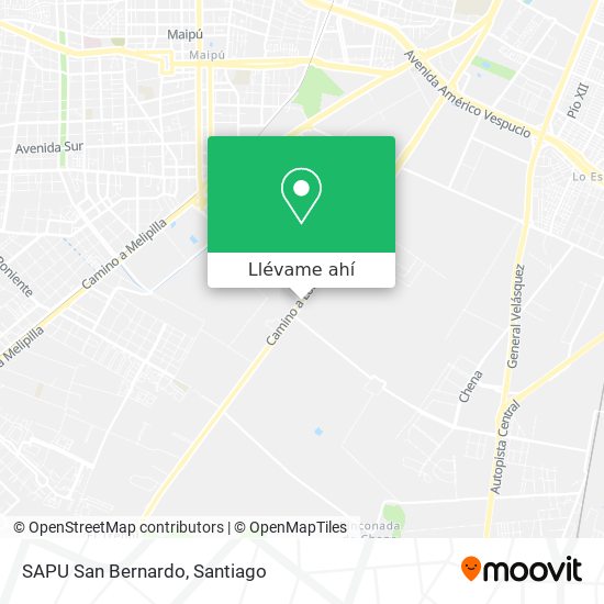 Mapa de SAPU San Bernardo