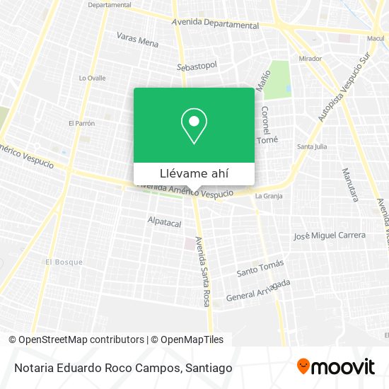 Mapa de Notaria Eduardo Roco Campos