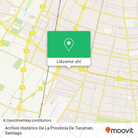 Mapa de Archivo Histórico De La Provincia De Tucuman