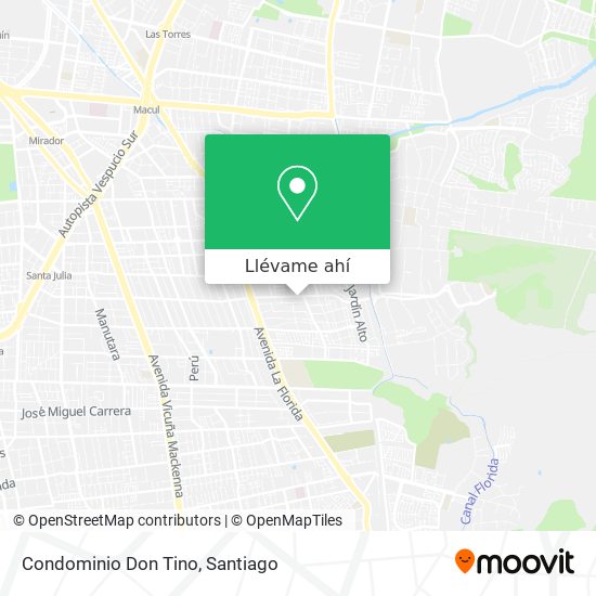 Mapa de Condominio Don Tino