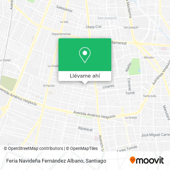 Mapa de Feria Navideña Fernández Albano