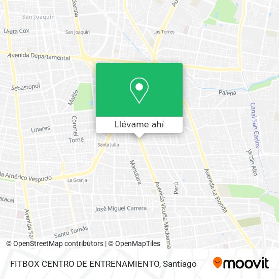 Mapa de FITBOX CENTRO DE ENTRENAMIENTO