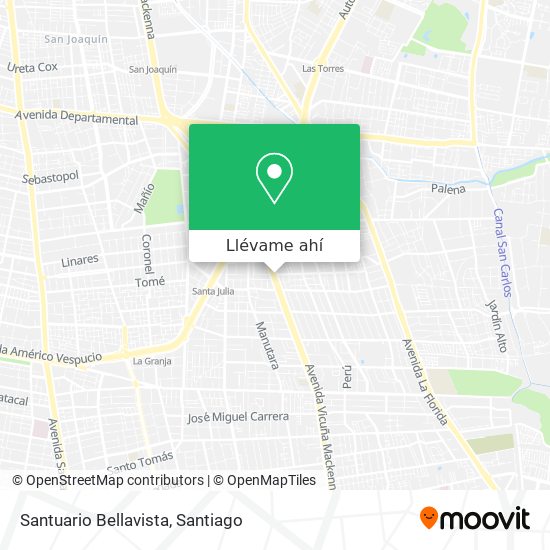 Mapa de Santuario Bellavista