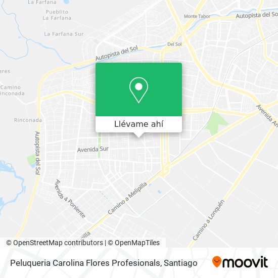Mapa de Peluqueria Carolina Flores Profesionals
