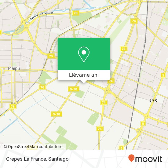 Mapa de Crepes La France