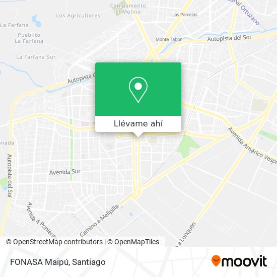 Mapa de FONASA Maipú