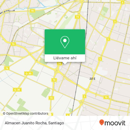 Mapa de Almacen Juanito Rocha