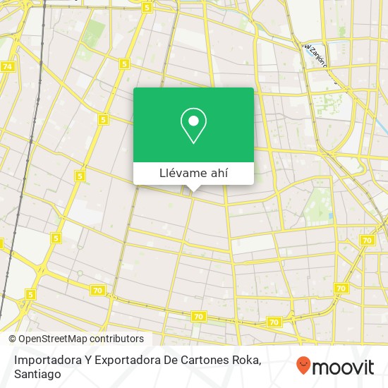 Mapa de Importadora Y Exportadora De Cartones Roka