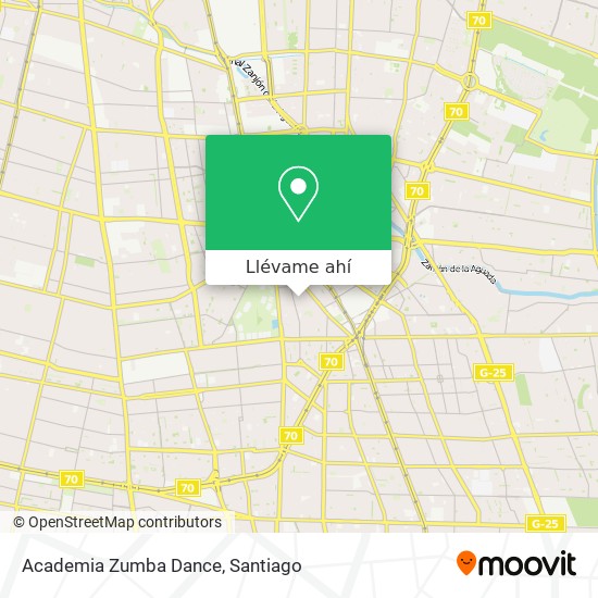Mapa de Academia Zumba Dance